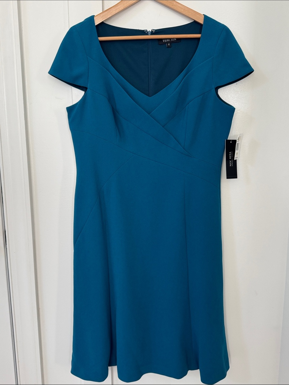 NWT Rickie Freeman Teri Jon Blue Dress Size 12